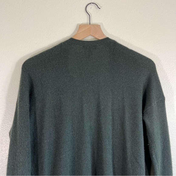 AQUA Cashmere Cardigan Olive Medium - Picture 5 of 7